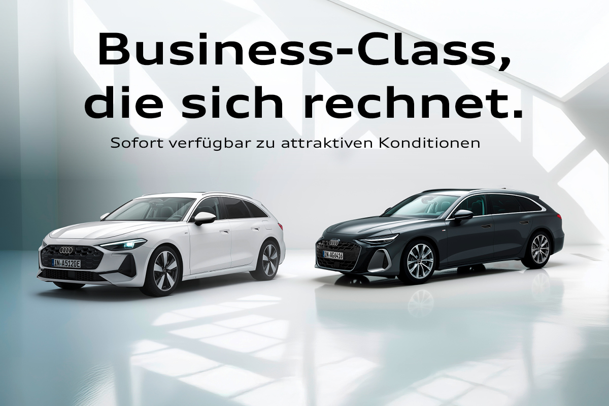 Audi Business-Class. Attraktive Angebote zu sofort verfügbaren Fahrzeugen.