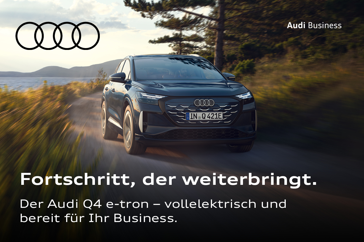 Der neue Audi Q4 e-tron für Businesskunden bei Schmidt + Koch.