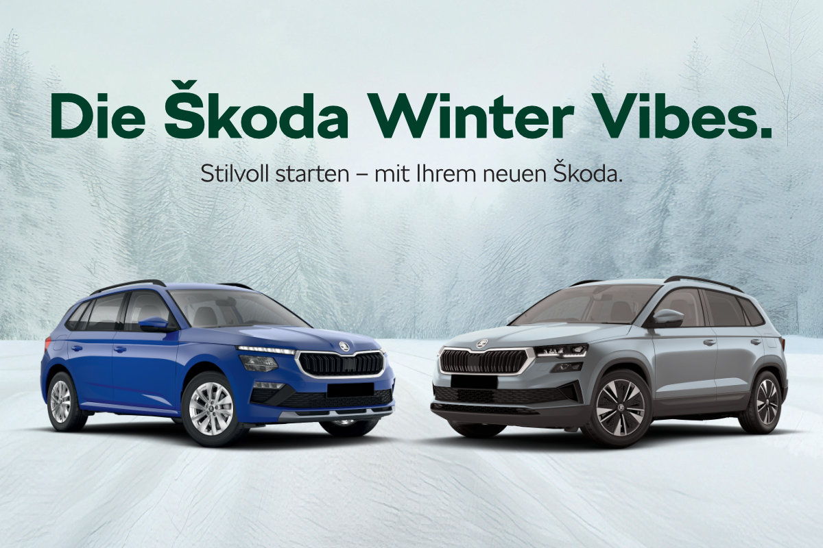 Die Škoda Winter Vibes. Entdecken Sie aktulle Angebote.