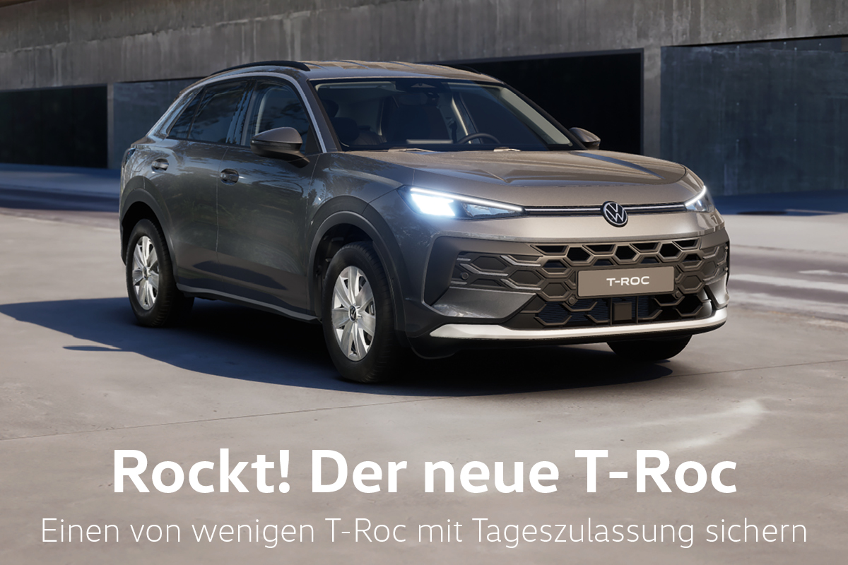 Der neue Volkswagen T-Roc im Angebot bei Schmidt + Koch