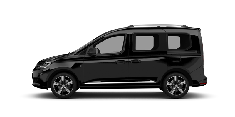 Seitliche Ansicht des VW Caddy California