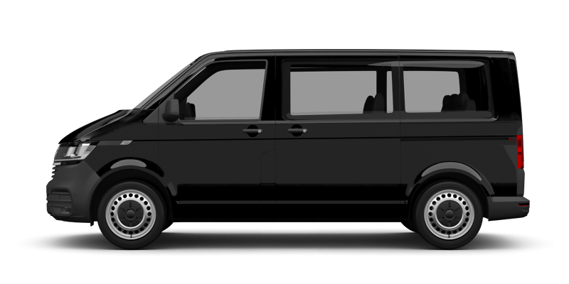 Seitliche Ansicht des VW Transporter Kombi