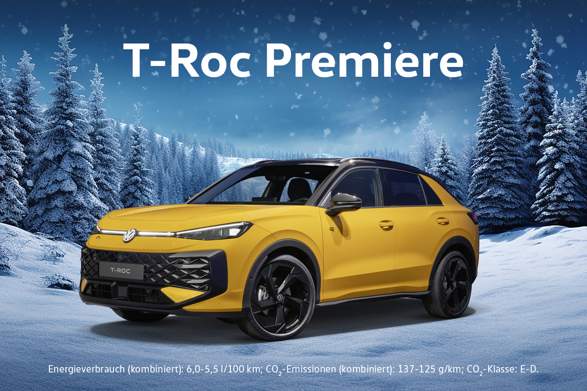Erleben Sie die Premiere des neuen T-Roc!