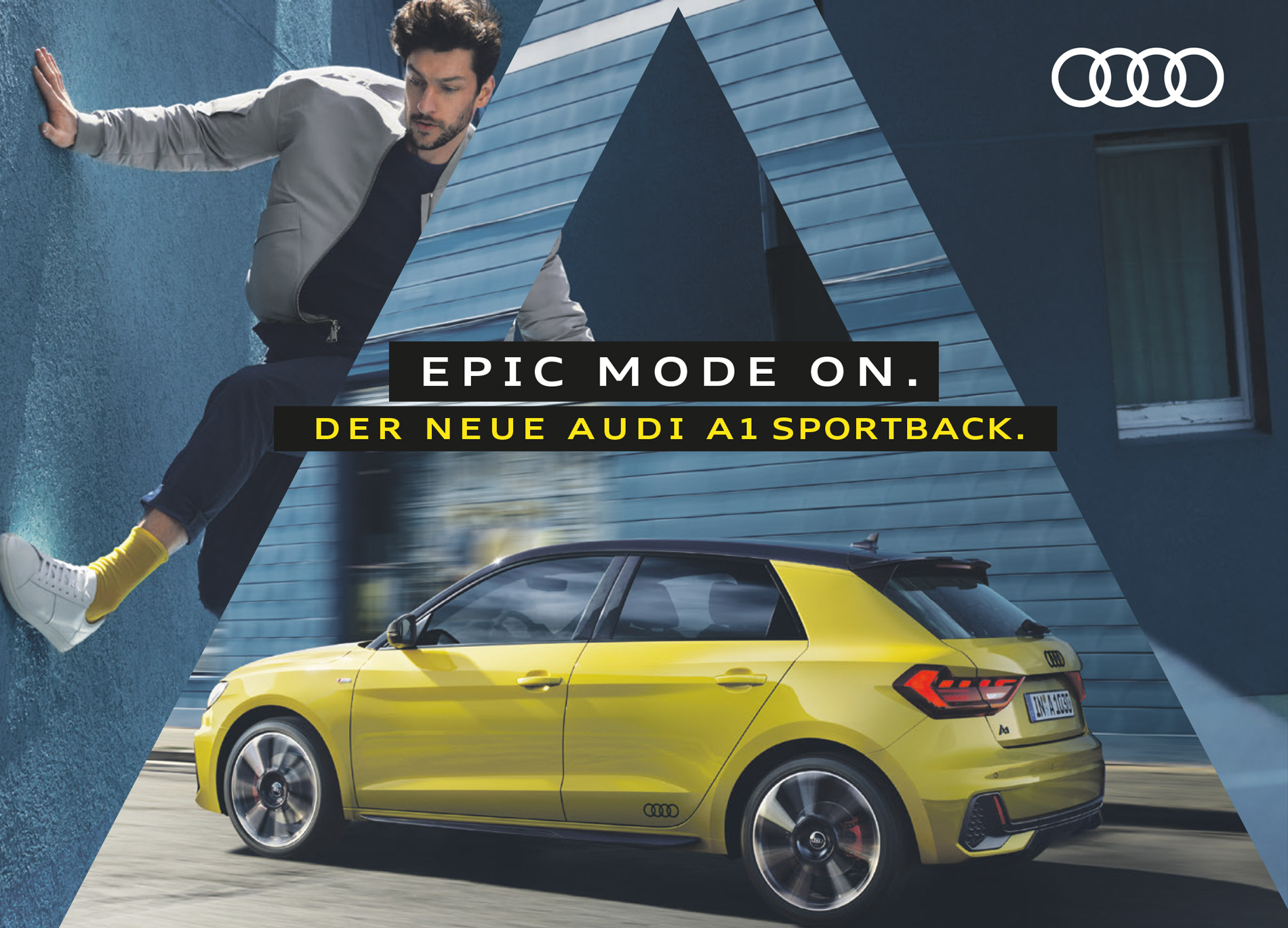 EPIC MODE ON. DER NEUE AUDI A1 SPORTBACK.