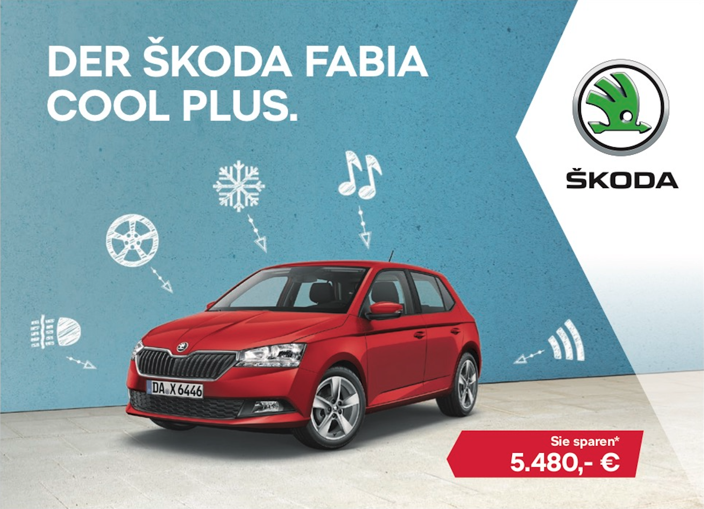 Der Skoda Fabia Cool Plus.