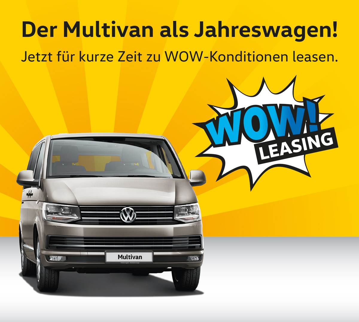 Der Multivan als Jahreswagen!
